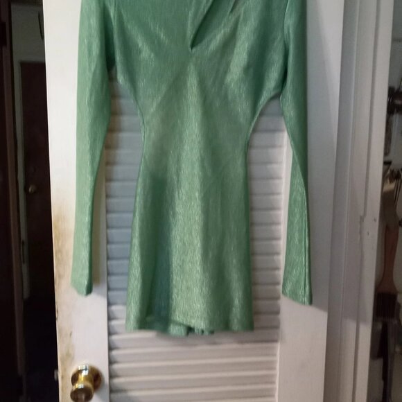 MONOSUIT SPARKLING LONG SLEEVES DRESS SIZE XS / S - Picture 1 of 3
